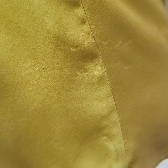 J.JILL Chartreuse Green Yellow 100% Silk Scoop Neck Sleeveless Shell Tank Top S - Picture 13 of 14